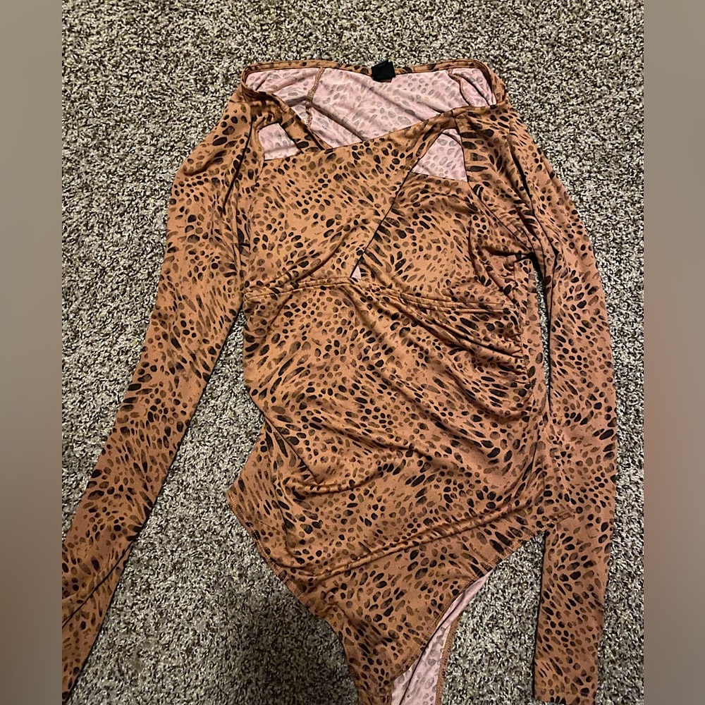Wild fable animal print bodysuit